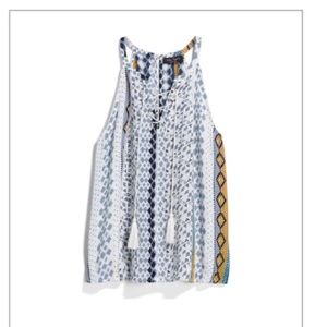 Lace up sleeveless top